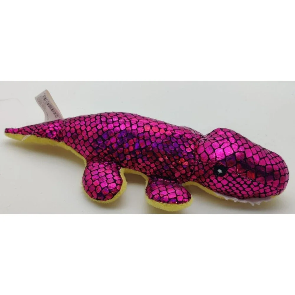 Oriental Trading Company 9.5 Pink Metallic Dinosaur Crocodile Alligator Reptile